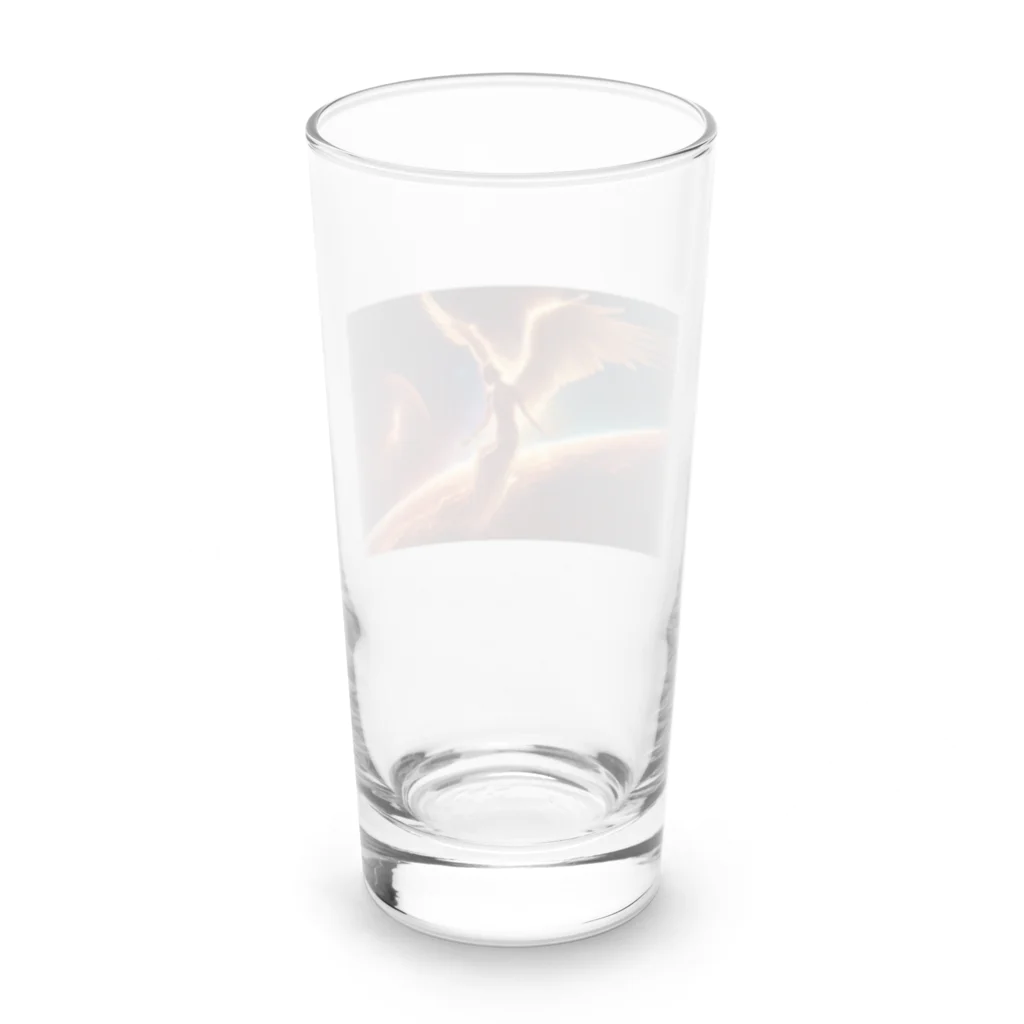 Mioキャンバスの夢工房　 の宇宙の女神が見守る美しい光景 Long Sized Water Glass :back