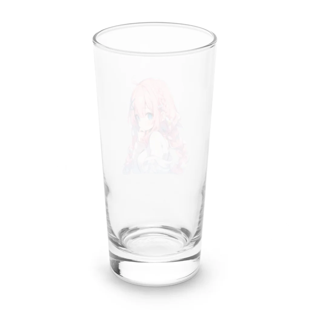 KAMIBUKROのかわいい女の子 Long Sized Water Glass :back