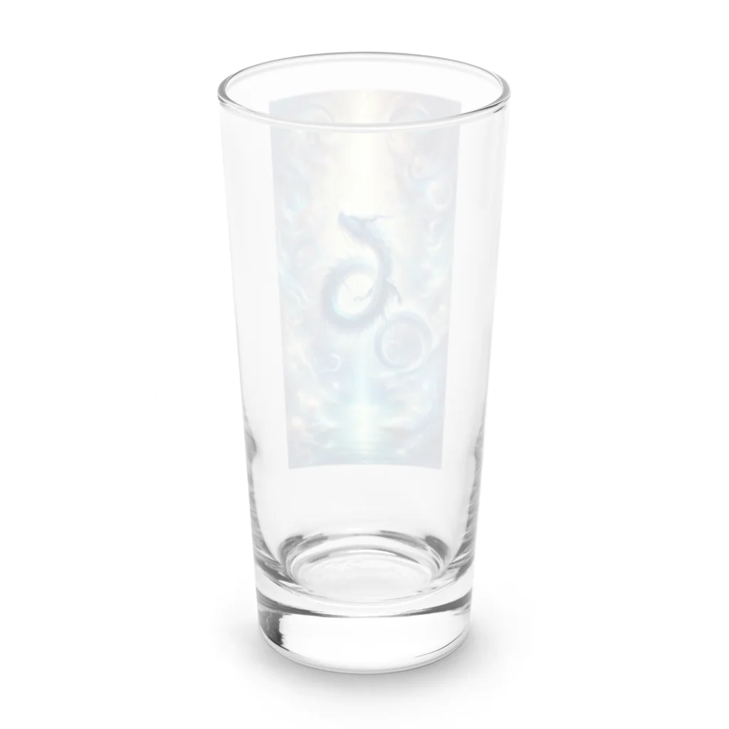 オウゲンとマーケットの空へ昇る水龍 Long Sized Water Glass :back