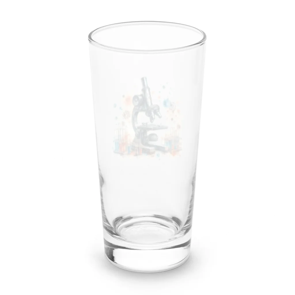 science closet（科学×ファッション）の顕微鏡　~ミクロの世界~ Long Sized Water Glass :back