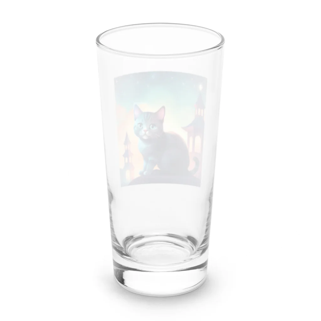 ai美女ショップのかわいい猫 Long Sized Water Glass :back