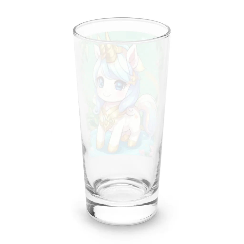 karekore_のかわいいユニコーンのみこ Long Sized Water Glass :back