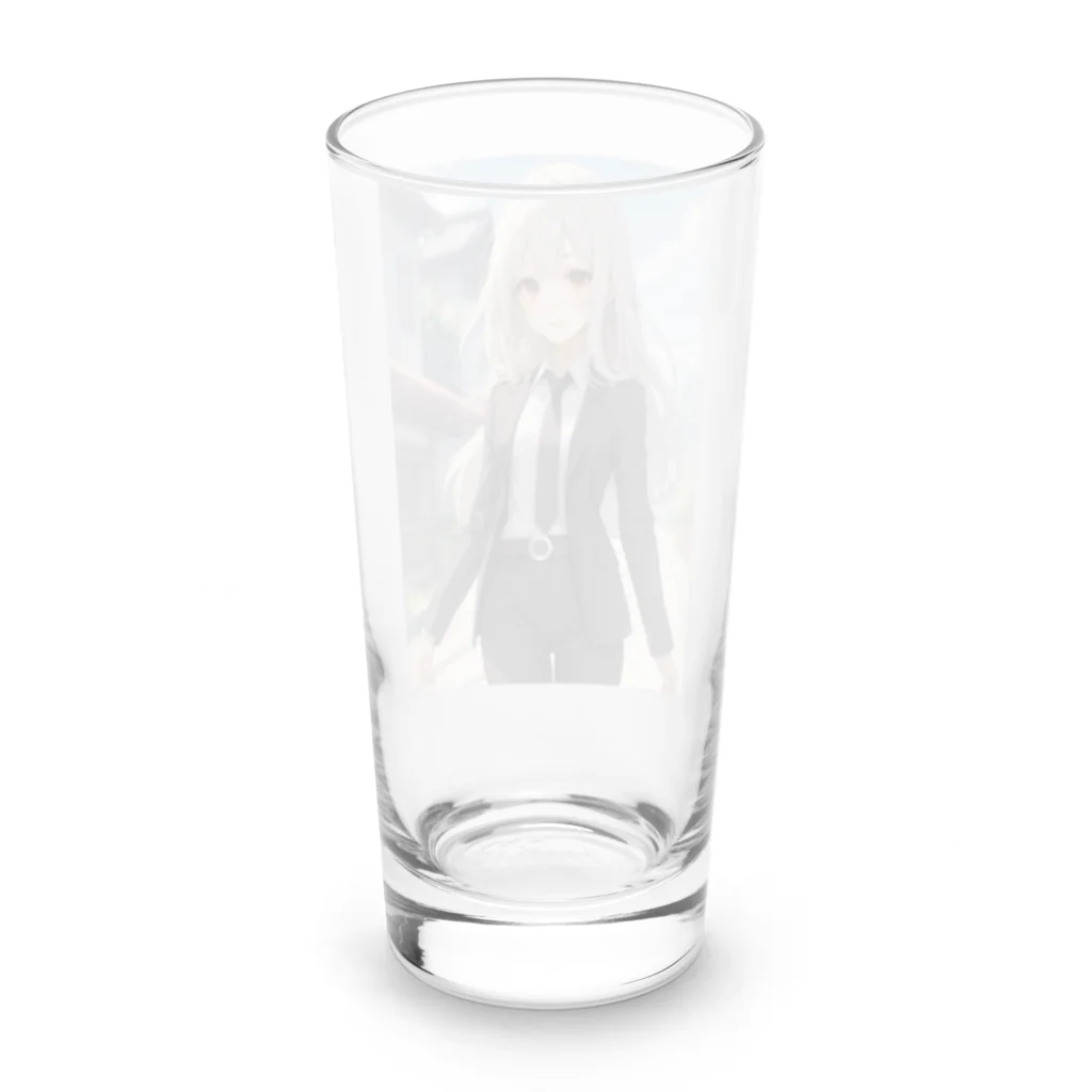 しえるもにあのオフィスレディ Long Sized Water Glass :back