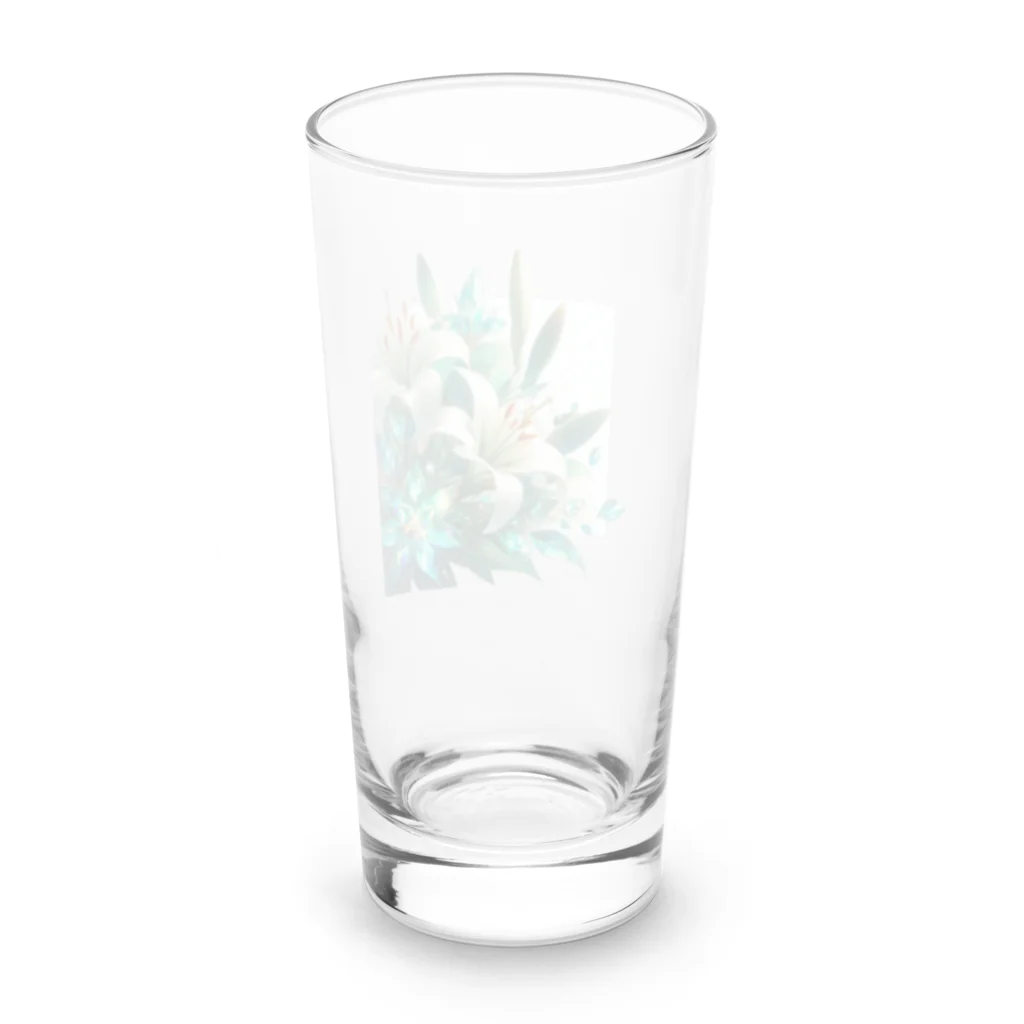 レベルUPのユリ×エメラルド Long Sized Water Glass :back