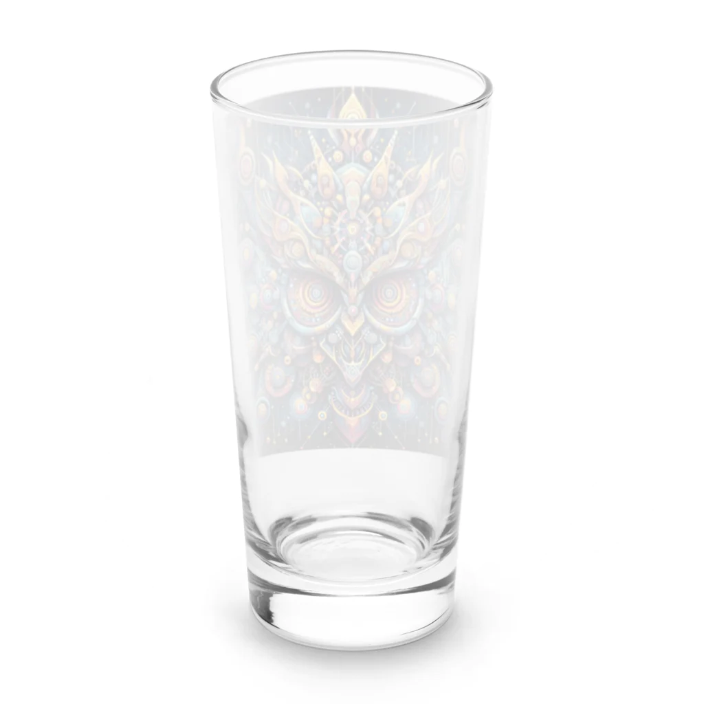 トトベス(T∴B∴M∴)🕊️のフクロウさんのメルヘン絵本🦉サイケデリックタリスマン Long Sized Water Glass :back