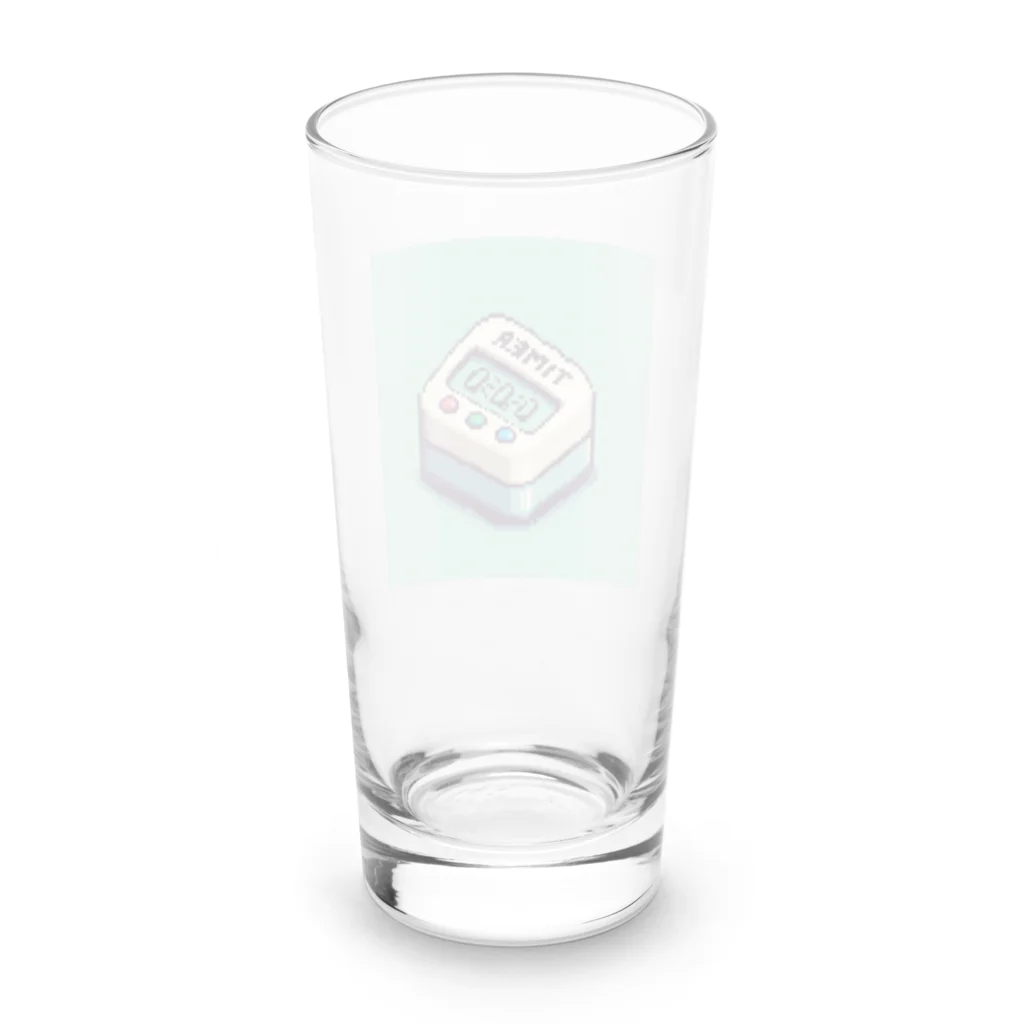 ドット絵調理器具のドット絵「タイマー」 Long Sized Water Glass :back