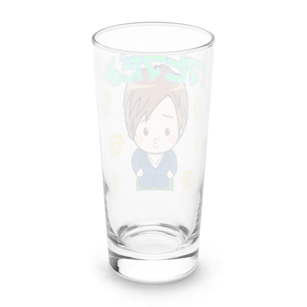 FXトレーダーちはるのひまつぶしくん Long Sized Water Glass :back