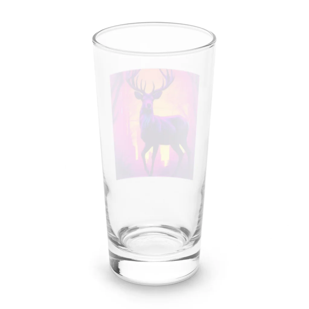 ZeroCreativeのネオンな鹿 Long Sized Water Glass :back