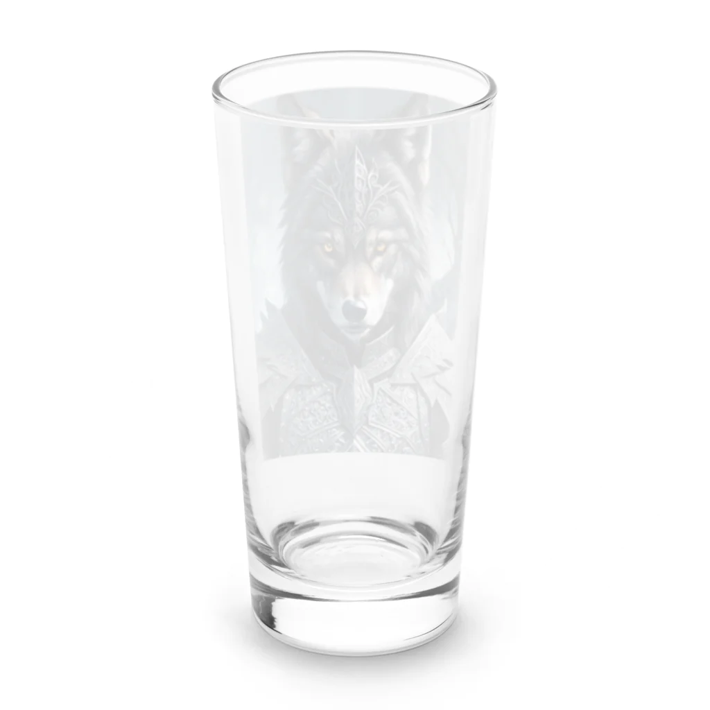 ZZRR12の月夜の守り手 - 狼の守護神 Long Sized Water Glass :back