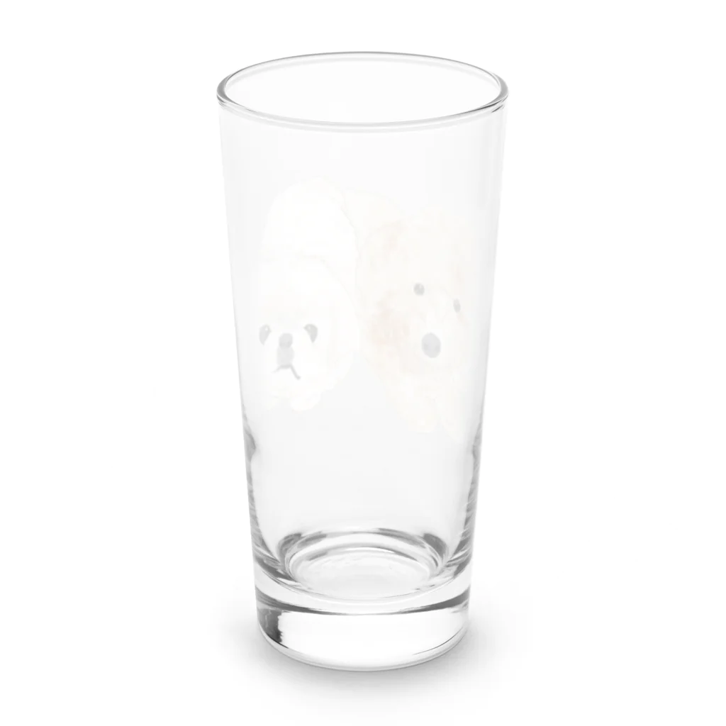 hanapecha_wannyanの可愛いわんちゃん Long Sized Water Glass :back