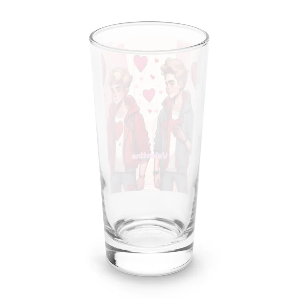 suke-maruruのバレンタイン Long Sized Water Glass :back