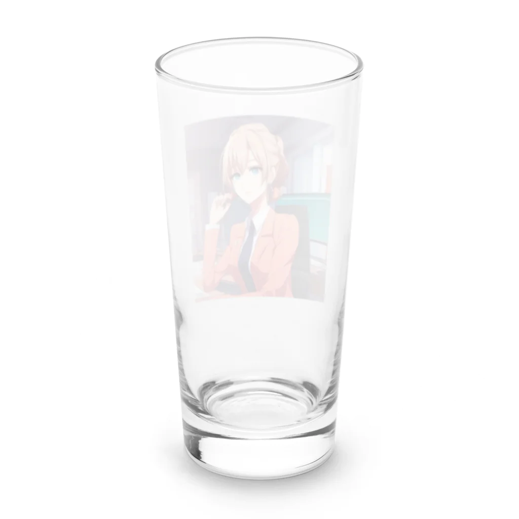 LuLu Shopの新米OLが仕事にだんだん慣れてきた様子！ Long Sized Water Glass :back