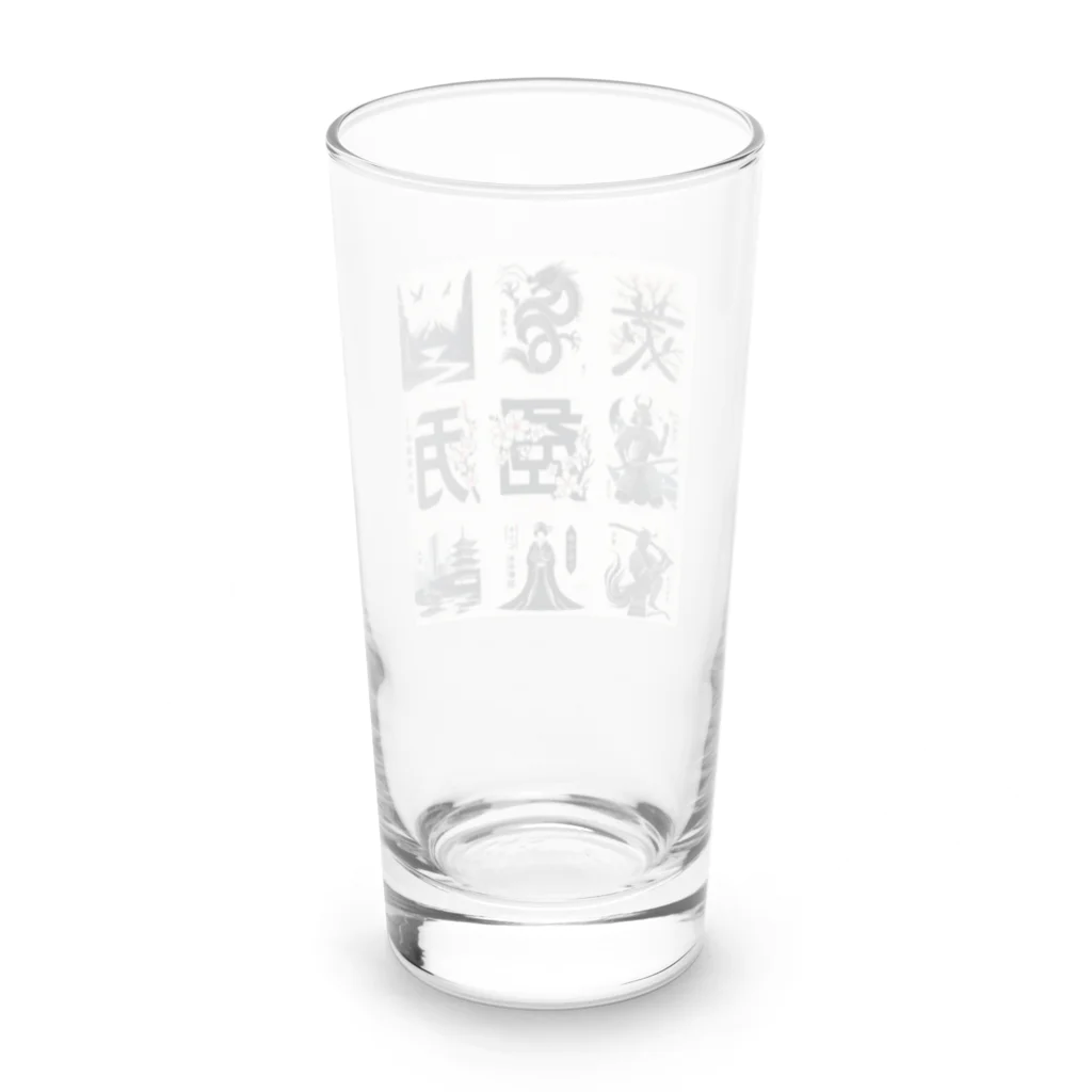 hanaKのKANJI japan Long Sized Water Glass :back