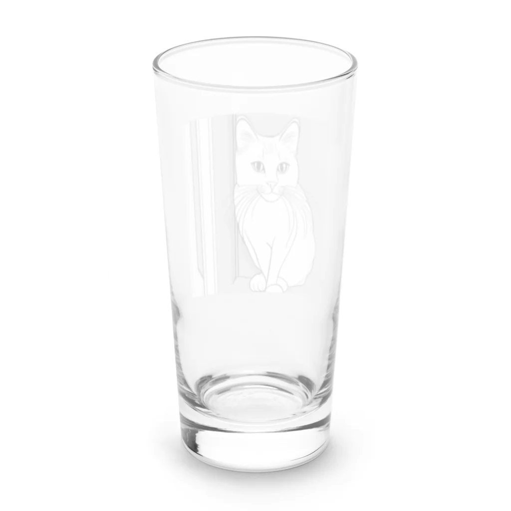 uq230528_suzuのネコ３ Long Sized Water Glass :back