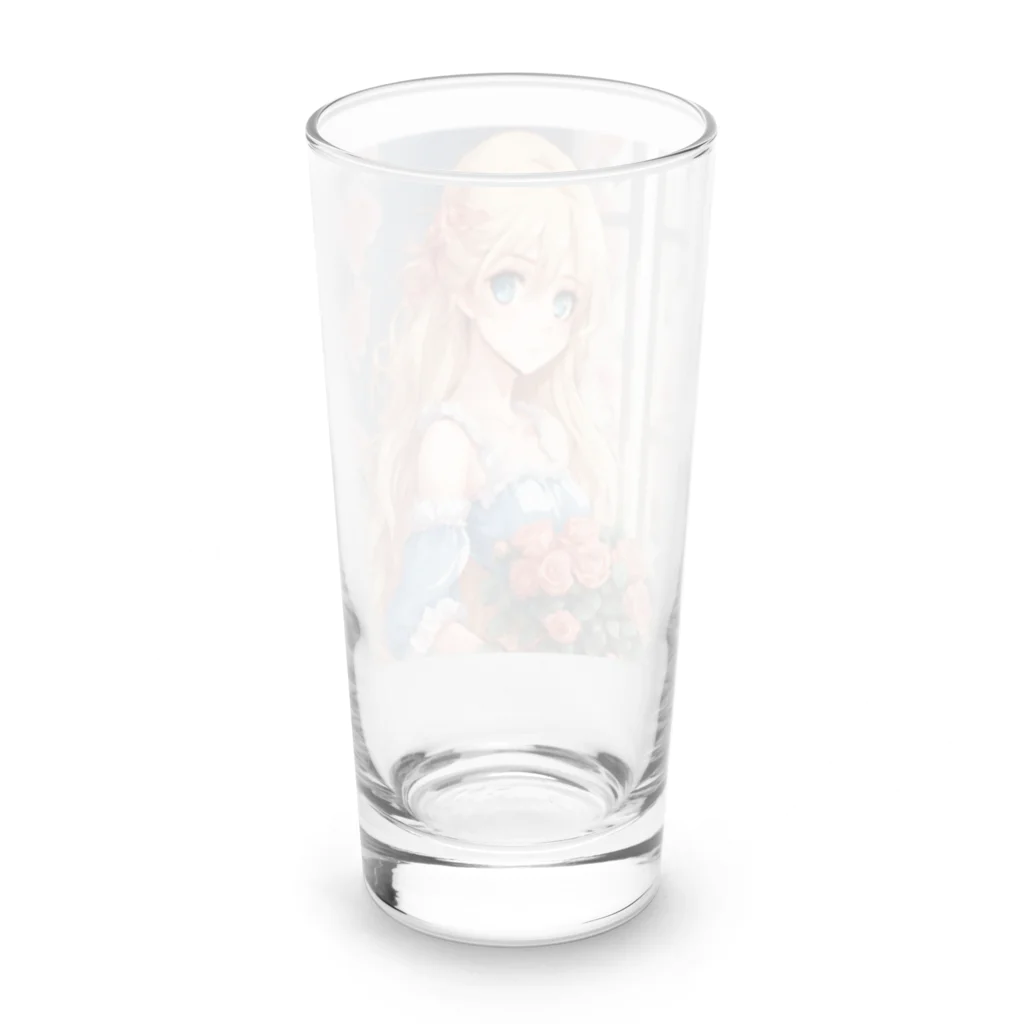 プリンゴブリンの花束バラ子さん Long Sized Water Glass :back