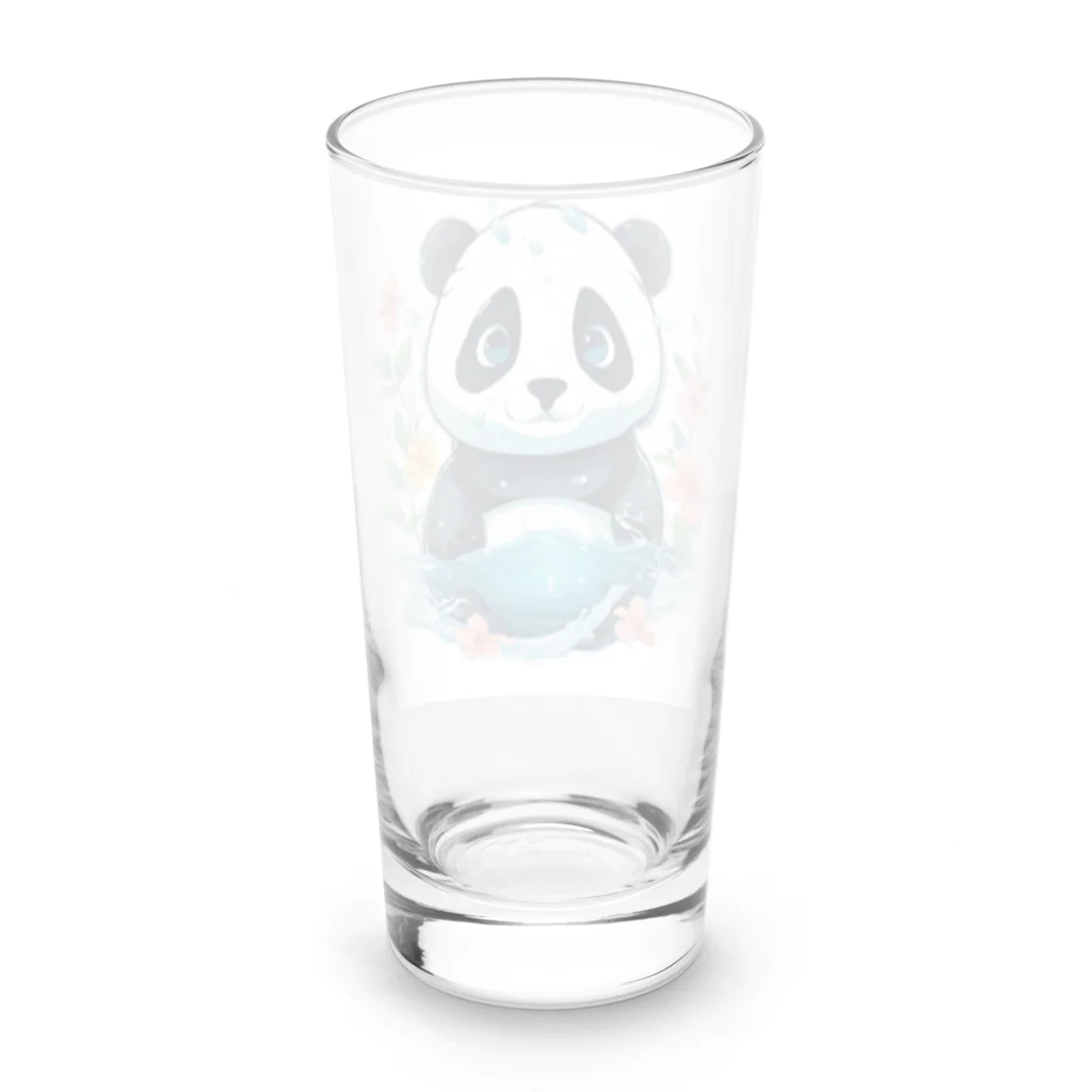 waterpandaの水中のパンダ Long Sized Water Glass :back