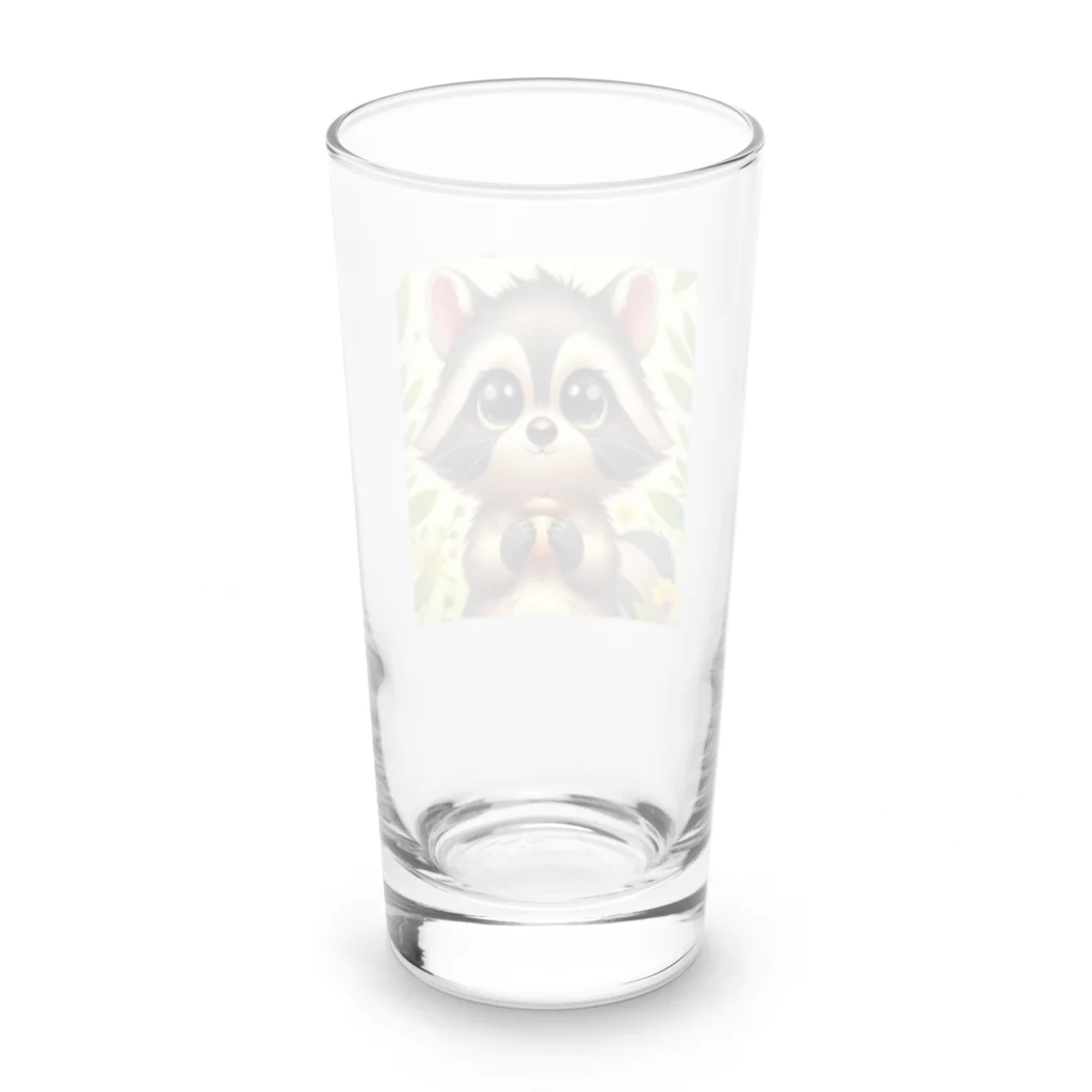 redpanda_pandaの恋したあらいぐま Long Sized Water Glass :back