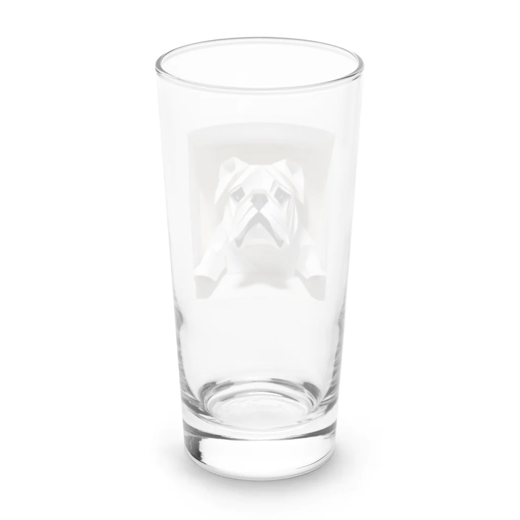 barisukaの3Dブルドッグ Long Sized Water Glass :back