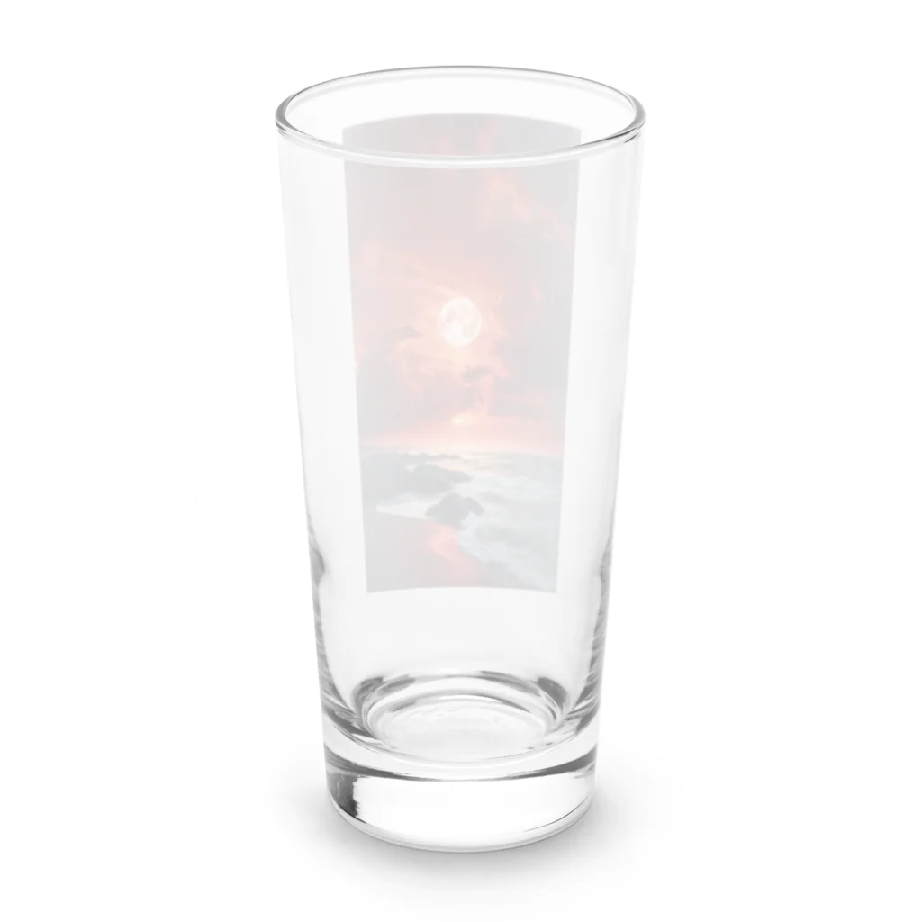 dorakiti0712のサンセット・ビーチ Long Sized Water Glass :back