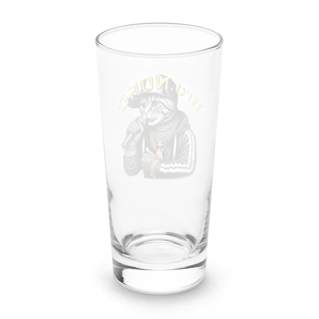 HIPHOPぬこ様のBro.NUKO(ブラザー・ぬこ) Long Sized Water Glass :back