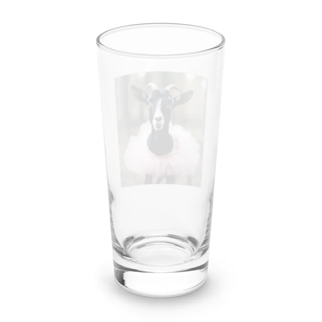 PATANOのバレリーナヤギちゃん Long Sized Water Glass :back