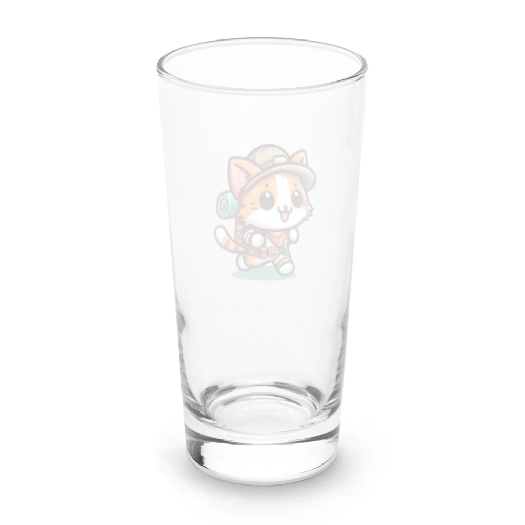 BinaryStoreの冒険好きな猫 Long Sized Water Glass :back