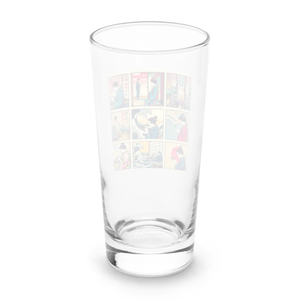 雲華堂のスマホ依存症 Long Sized Water Glass :back