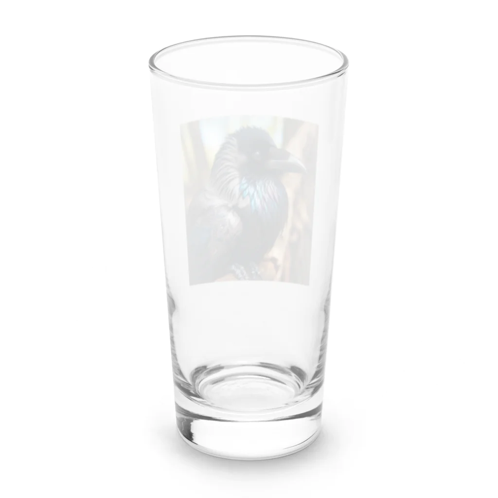 teru4312のカラス Long Sized Water Glass :back