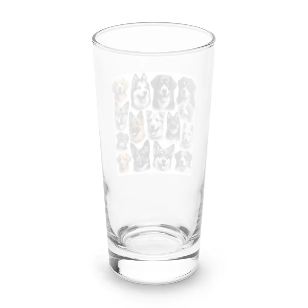 dogfulのかっこいい大型犬 Long Sized Water Glass :back