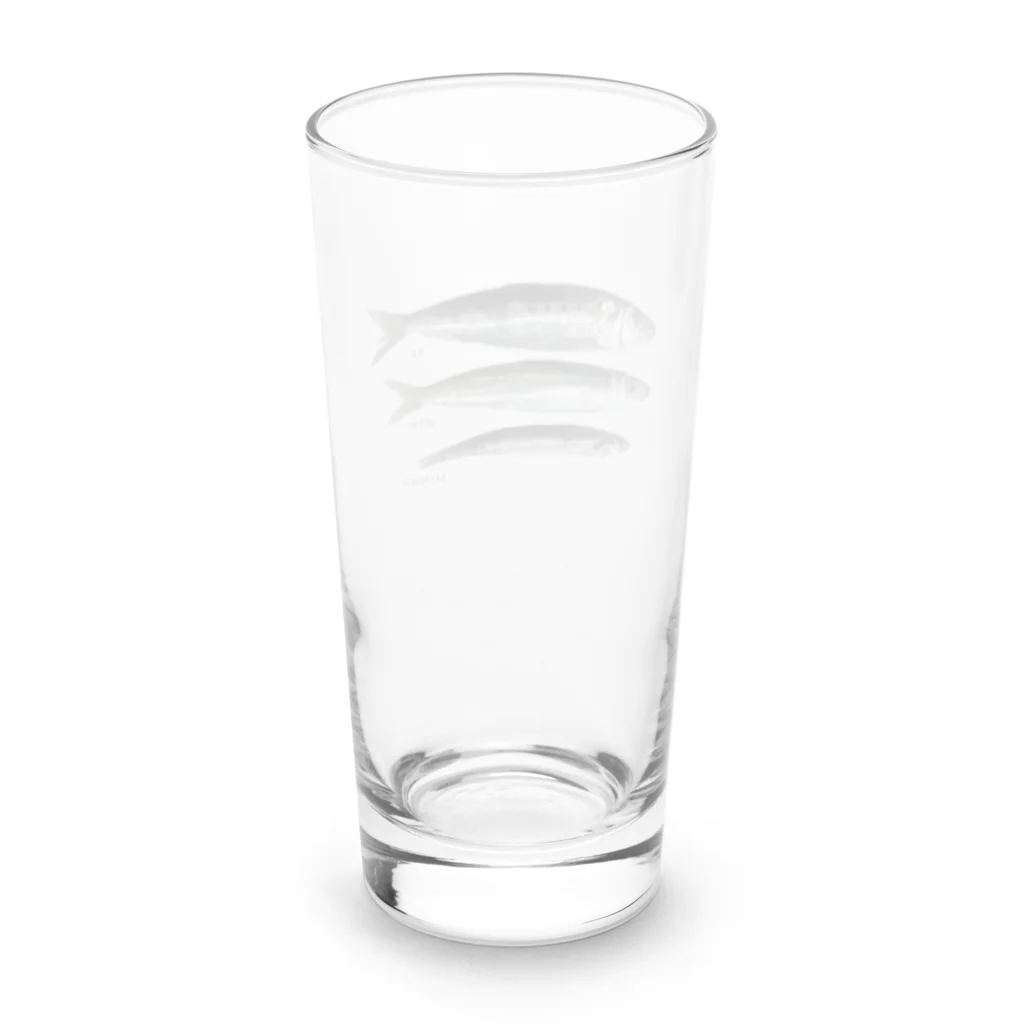 おさかな専門SSW 齊藤 いゆ 𓆛𓆜𓆝𓆞𓆟𓆡𓆜𓇼𓈒𓆉 𓆛のイワシ３点セット Long Sized Water Glass :back