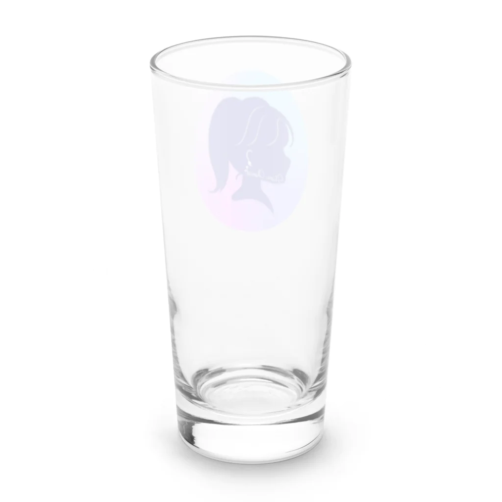 しおりちゃんねるのちゃんねるロゴ Long Sized Water Glass :back