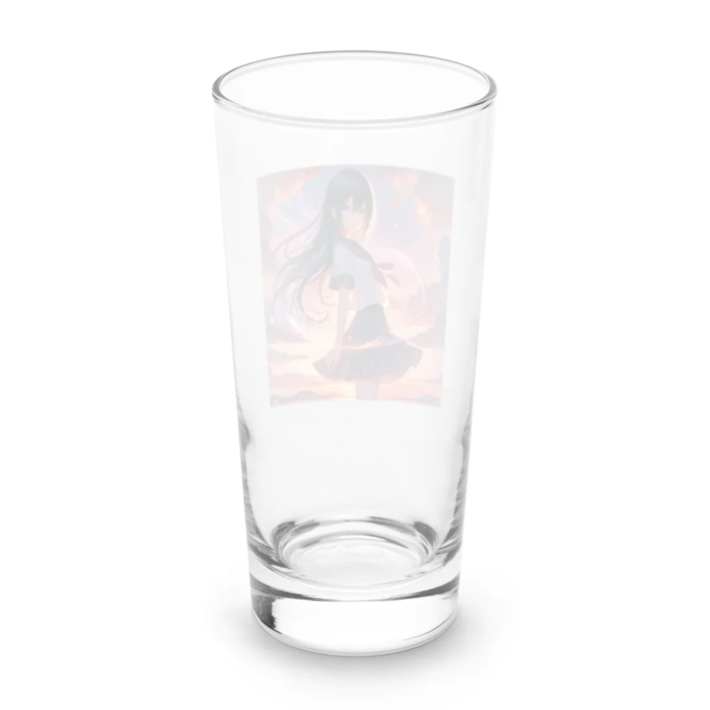 music_japanのファンタジー女子高生 Long Sized Water Glass :back