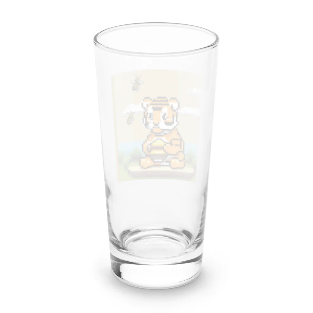 クロスクリエイティブの 蜂蜜を集めているトラ Long Sized Water Glass :back