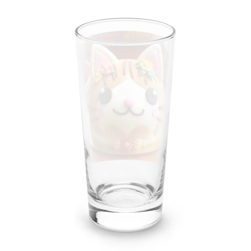 neko_shopのねこケーキ２ Long Sized Water Glass :back