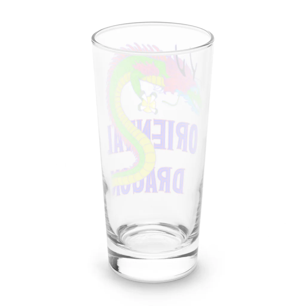 LalaHangeulのORIENTAL DRAGON（龍）英字バージョン Long Sized Water Glass :back