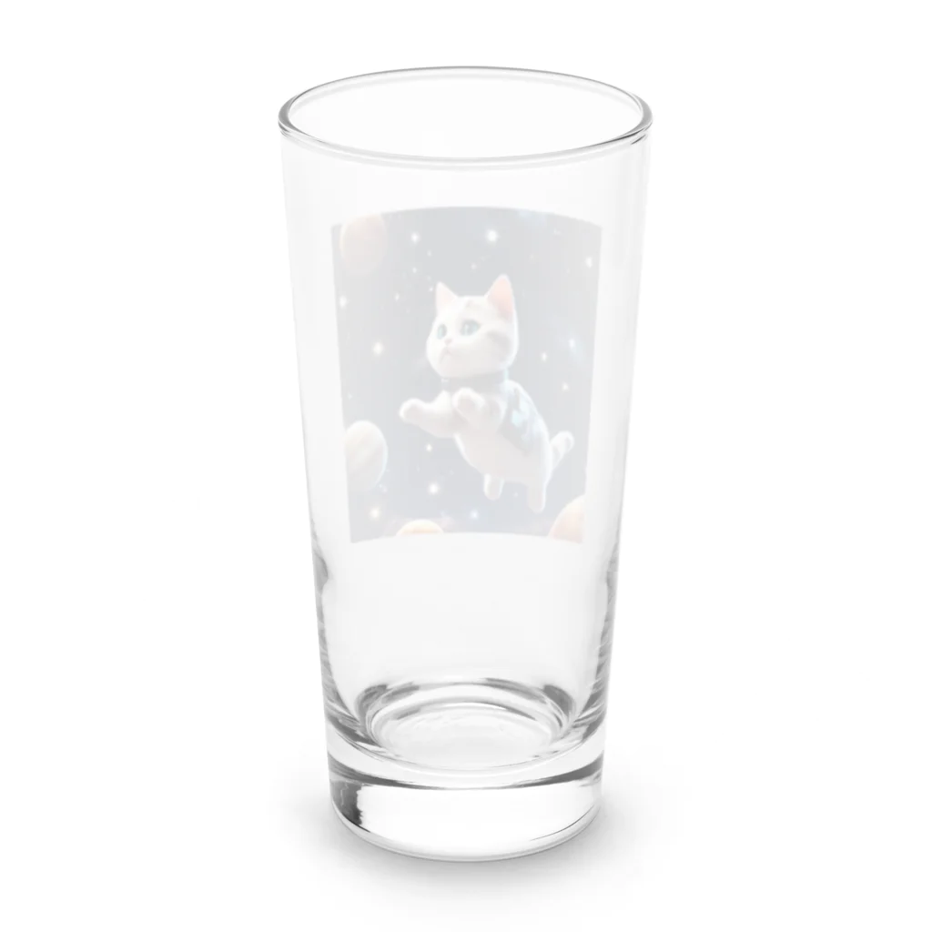 mugimugiの宇宙子猫 Long Sized Water Glass :back