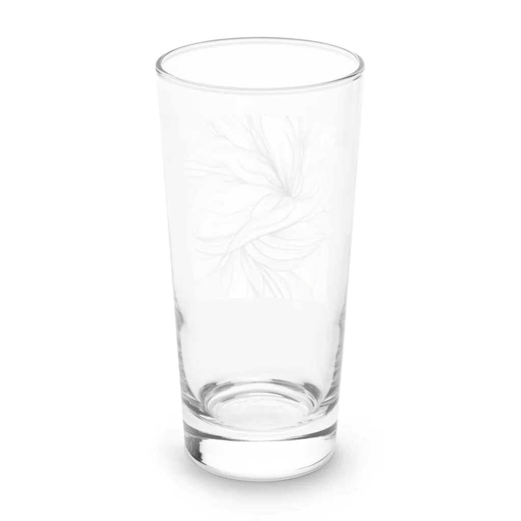 pinoko4143の神秘的で幾何学的な花 Long Sized Water Glass :back