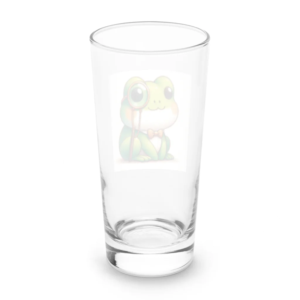 kawaiidoubututatiのカエル×めがね Long Sized Water Glass :back