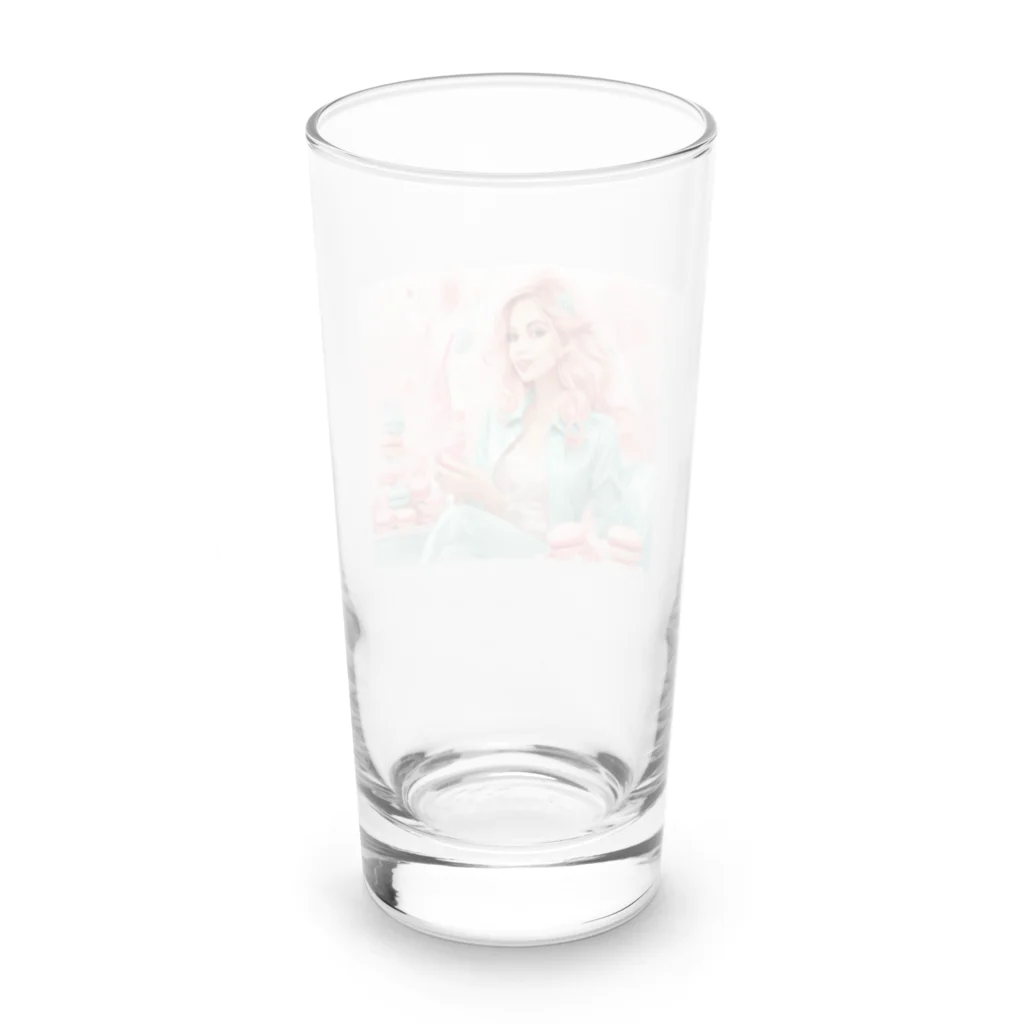 kishibehanaのMacaron Girl Long Sized Water Glass :back