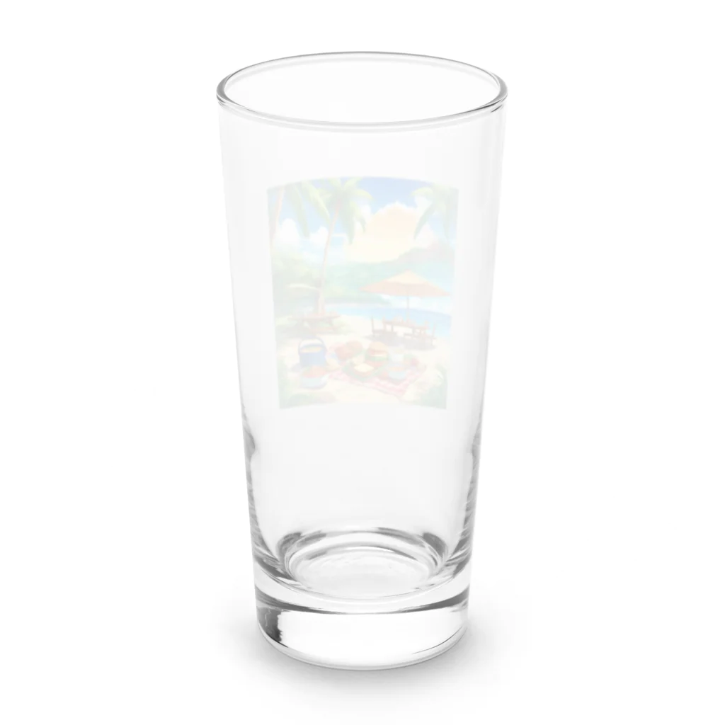 kaiminsapoの沖縄　ビーチパーティ Long Sized Water Glass :back