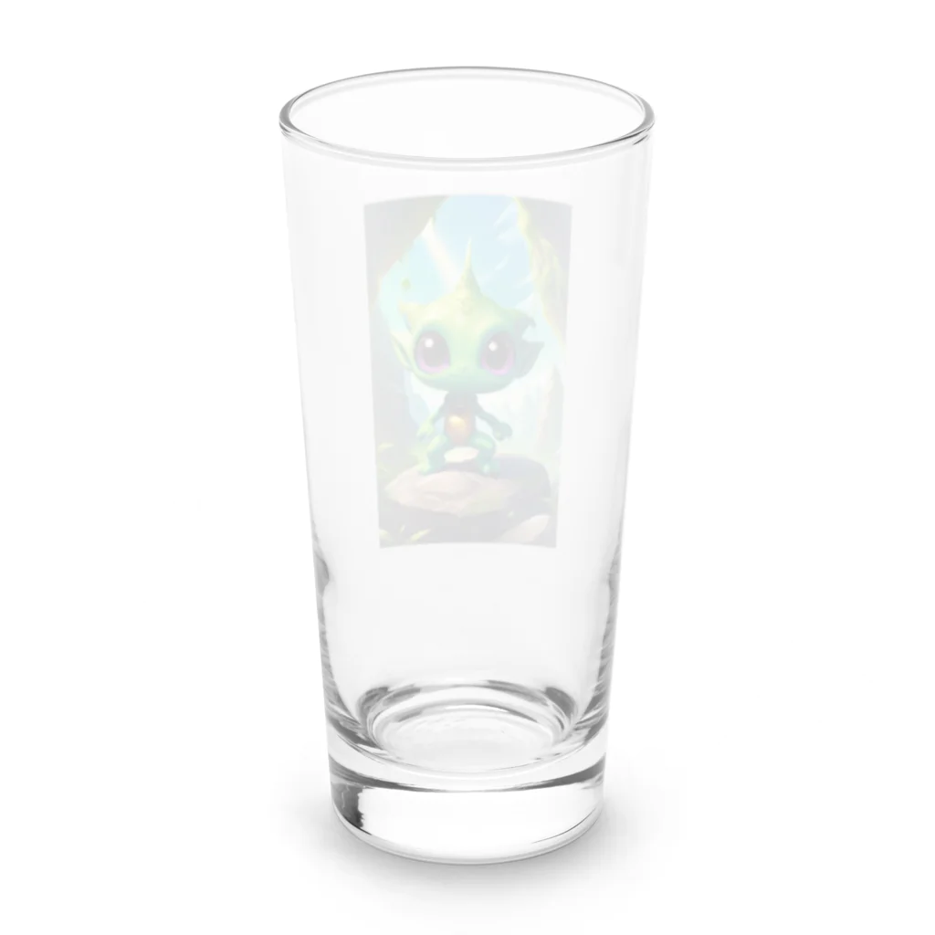 dorakiti0712のピースフルグリーン！ Long Sized Water Glass :back