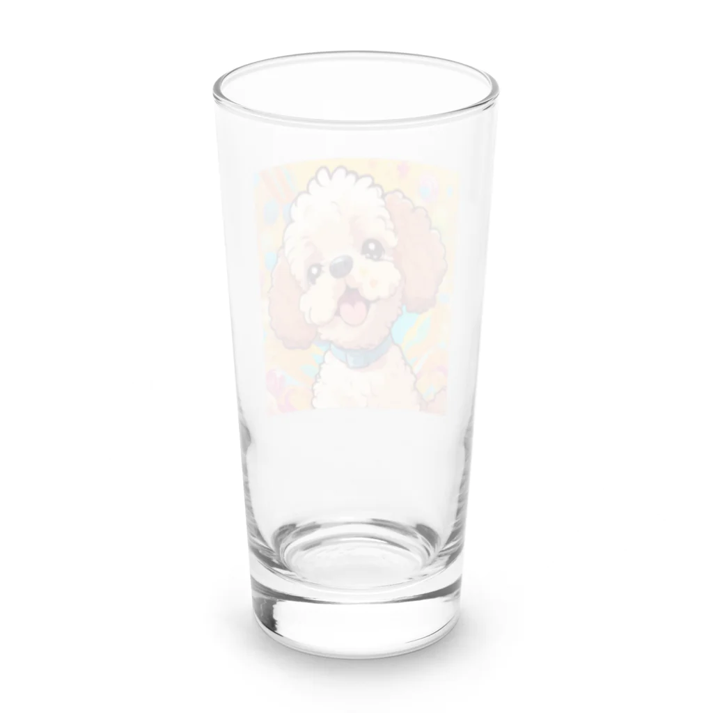 AdvanceDreamのトイプードル Long Sized Water Glass :back