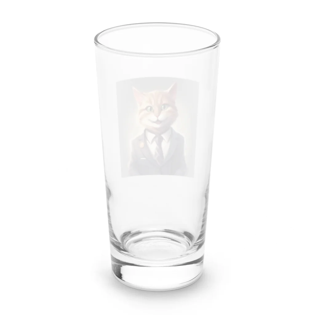 ネコ社長のネコ社長６代目 Long Sized Water Glass :back