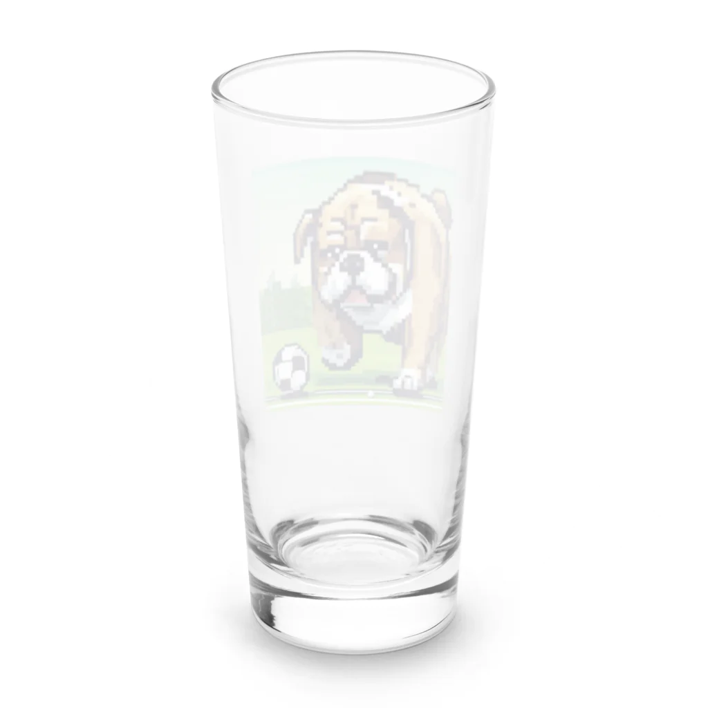 barisukaのフットボーラーブルドッグ Long Sized Water Glass :back