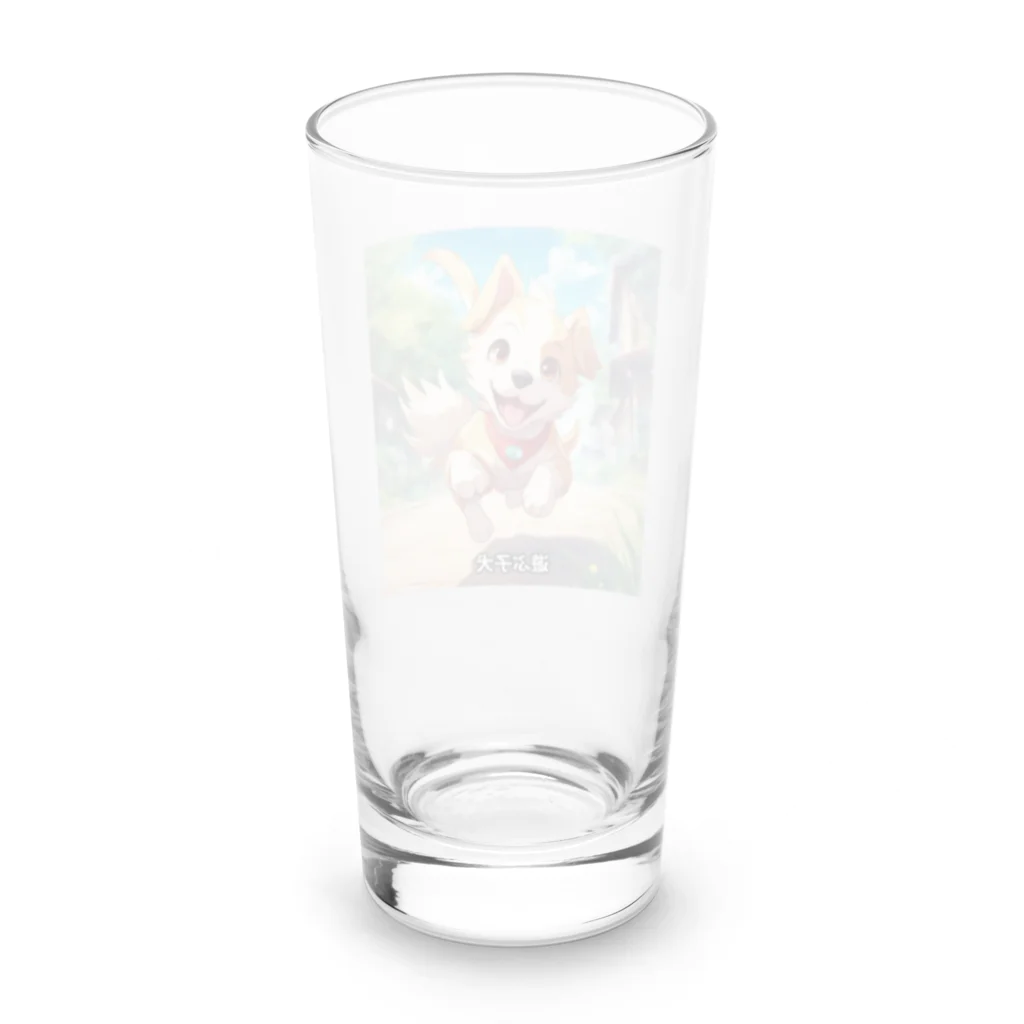 happiness_shopのかわいい子犬が元気いっぱい！ Long Sized Water Glass :back