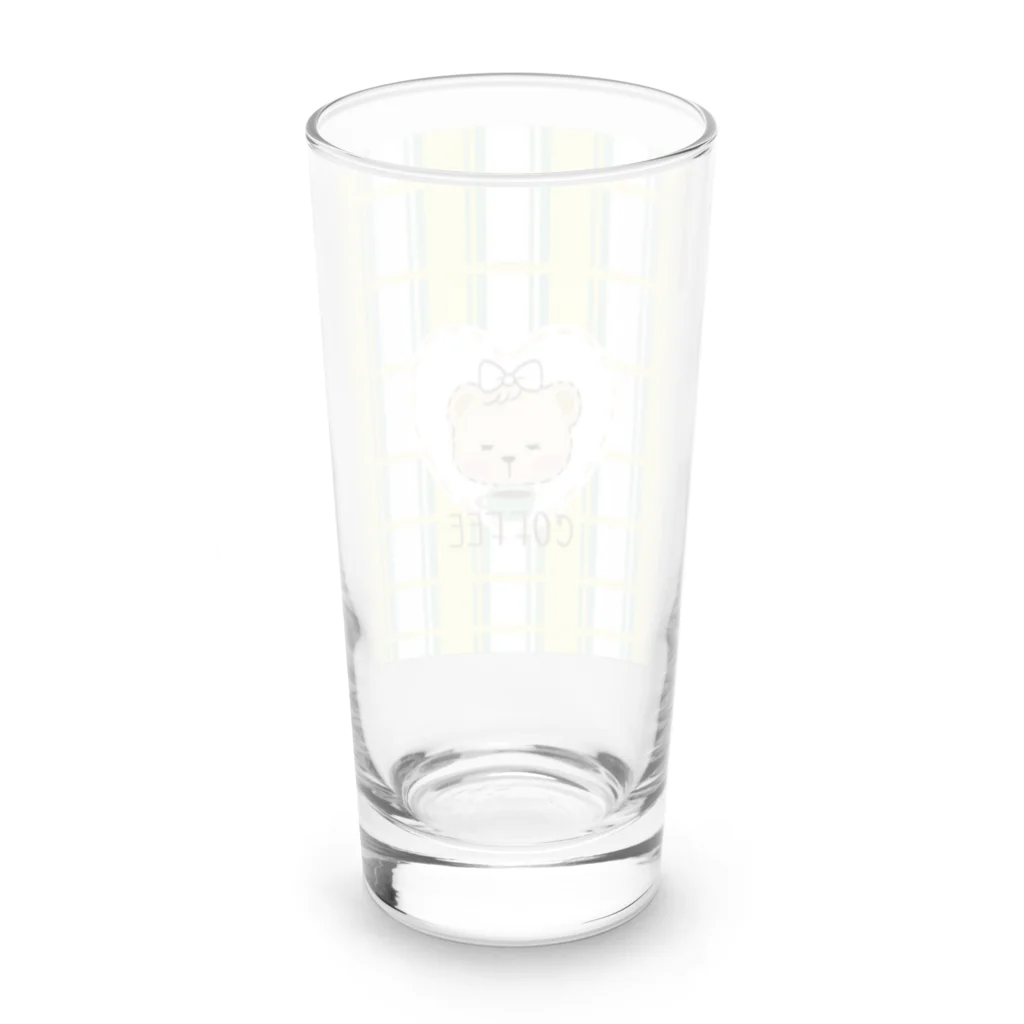 KUROのおみせのおしゃれなくま Long Sized Water Glass :back