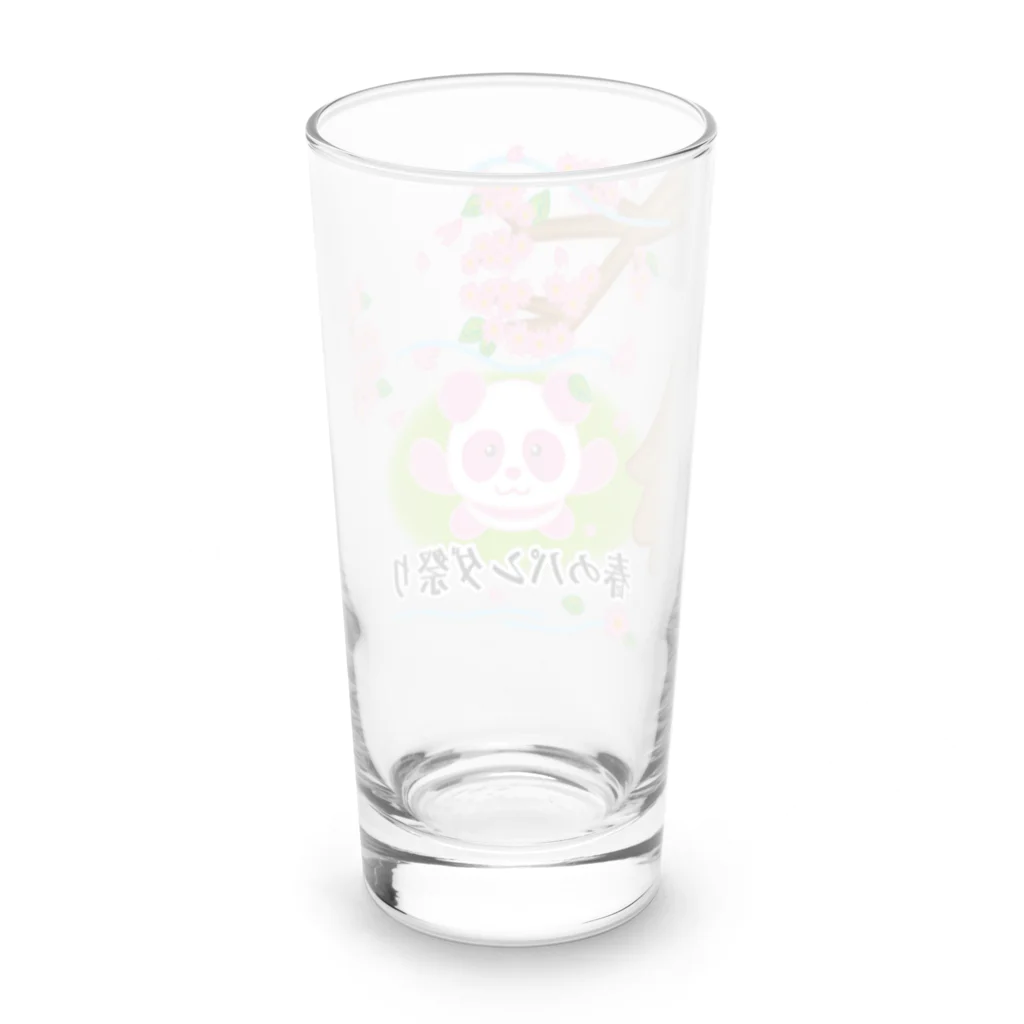 かいほう屋の春のパンダ祭り Long Sized Water Glass :back