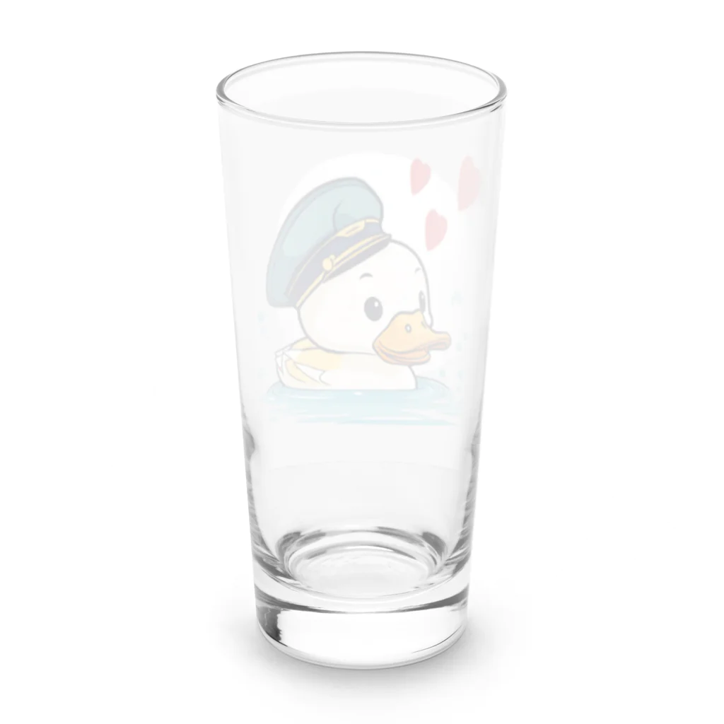 ザ☆めんまのお店のゆっくり進行☆あひる隊長！ Long Sized Water Glass :back