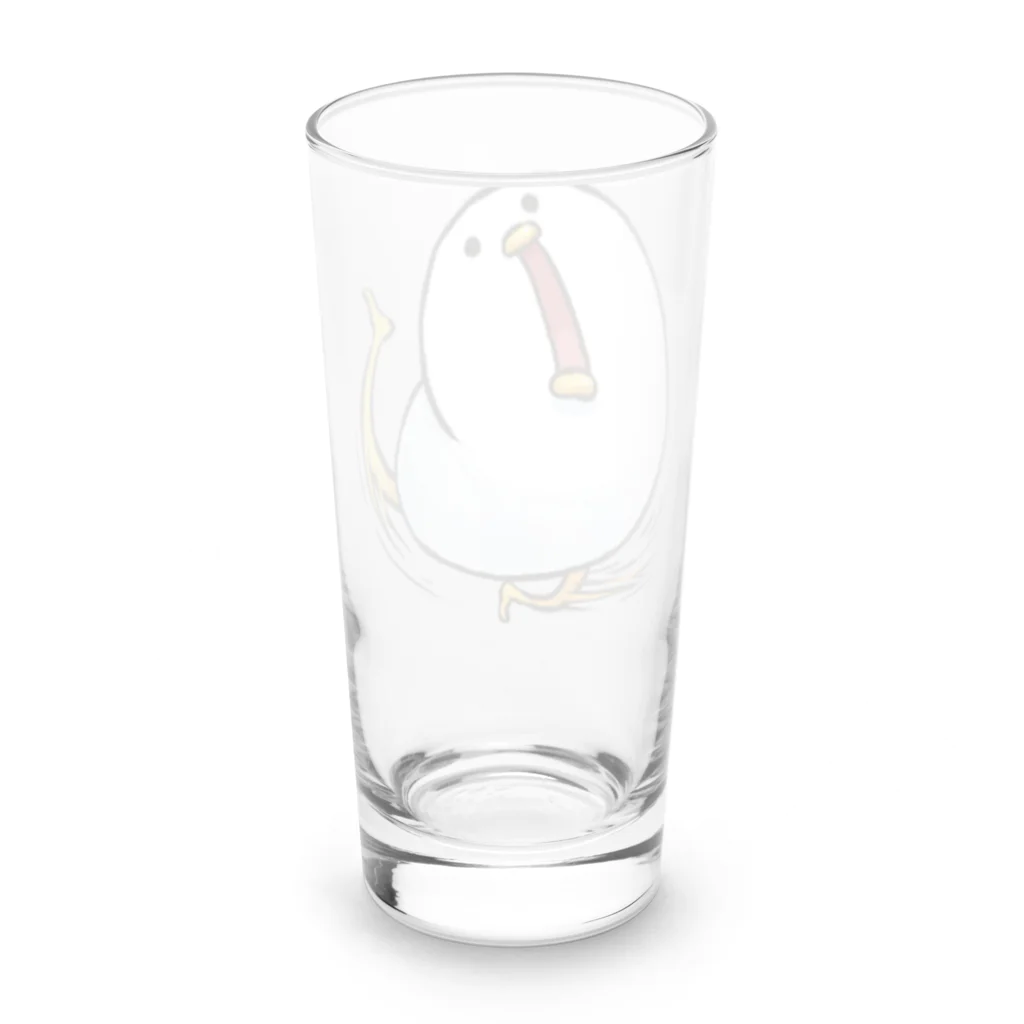 梅味の足バタバタ Long Sized Water Glass :back