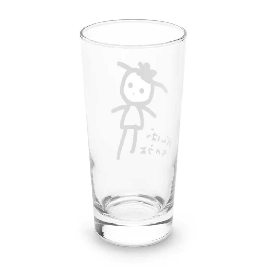 sasame's shopのがんばっちゃうよ Long Sized Water Glass :back